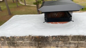 Clean chimney crown after professional chimney cleaning by Air i Am Duct & Chimney Services Houston